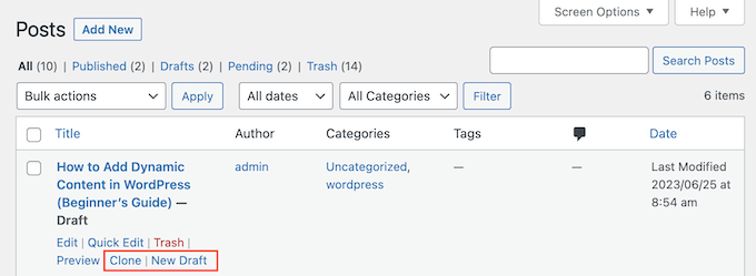 How to Duplicate a WordPress Page or Post